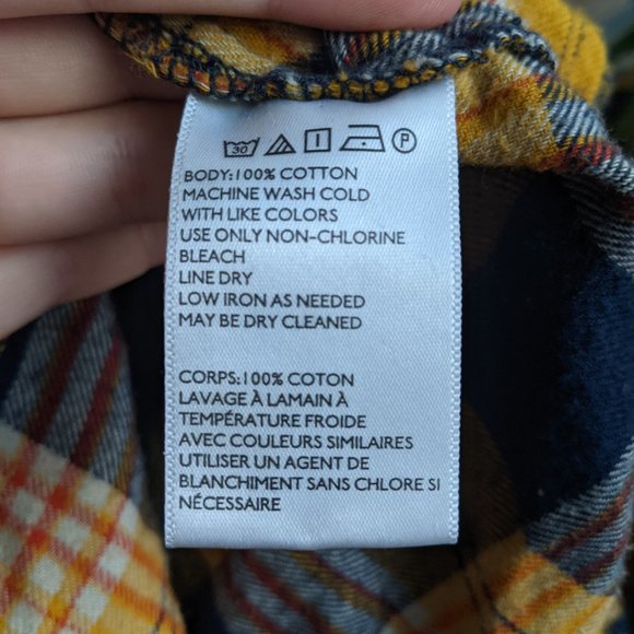 Plaid Flannel Shirt Button Down UO sz M - Picture 3 of 6